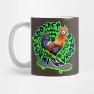 rooster sk8 Mug